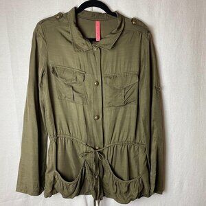 Eight Sixty Green Army Cardigan